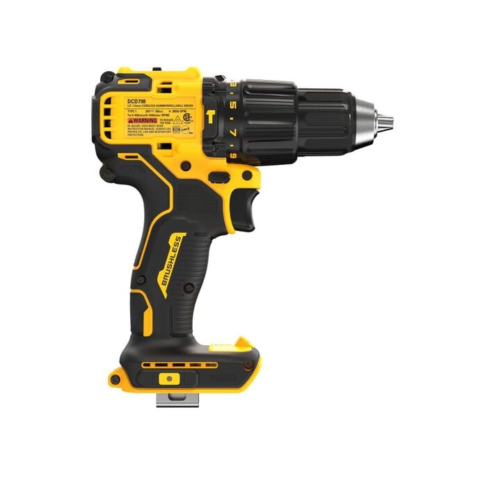 DEWALT 20V MAX Brushless Cordless 1/2in Hammer Drill (Bare Tool), large image number 9