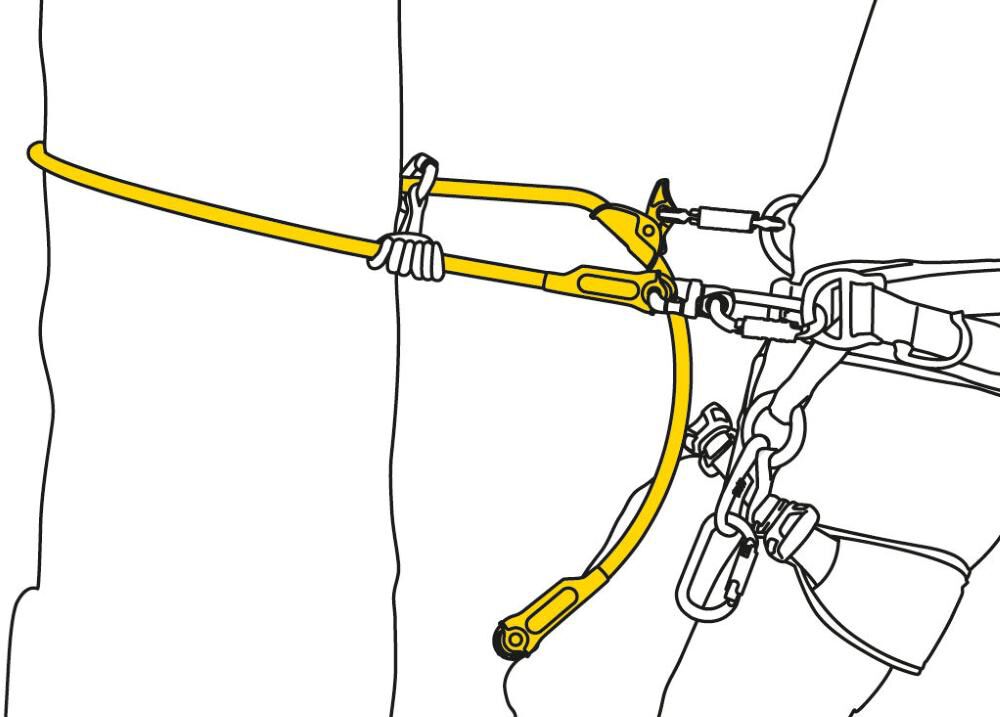 Petzl Flipline Lanyard for Tree Care, Wire-Core (4m), large image number 2