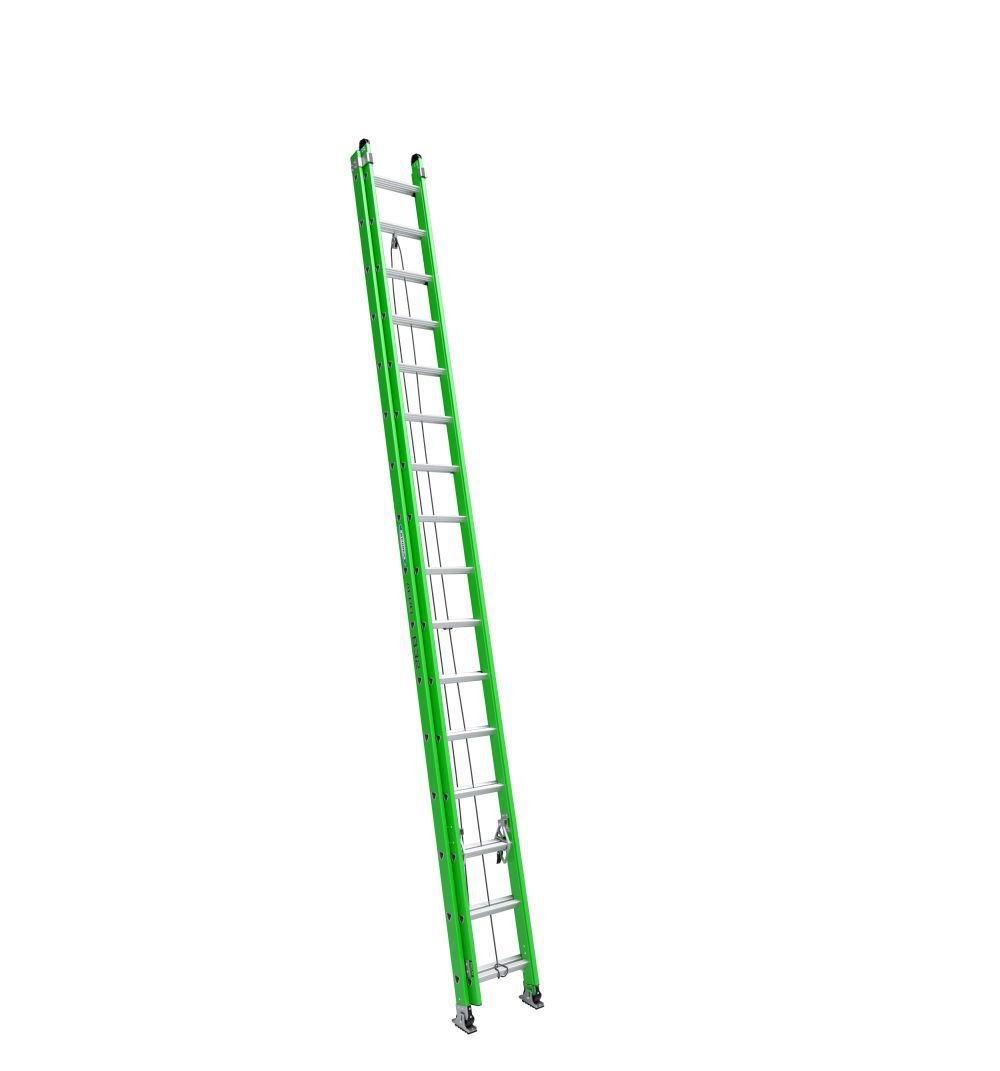 Werner AERO Extension Ladder 32′ TYPE IAA Fiberglass Box Rail/Tri Rung – B7132-2