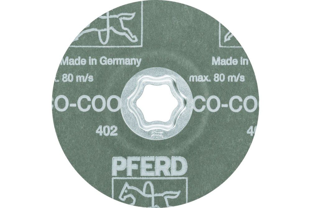 Pferd COMBICLICK Fiber Disc, 4-1/2 Inch Dia, 80 Grit, Ceramic oxide CO-COOL, large image number 4