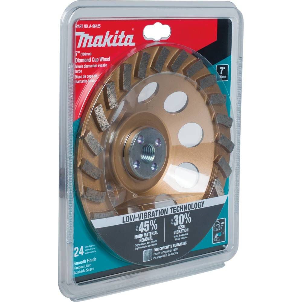 Makita 7 Inch Low-Vibration Single Row Segmented Turbo Rim