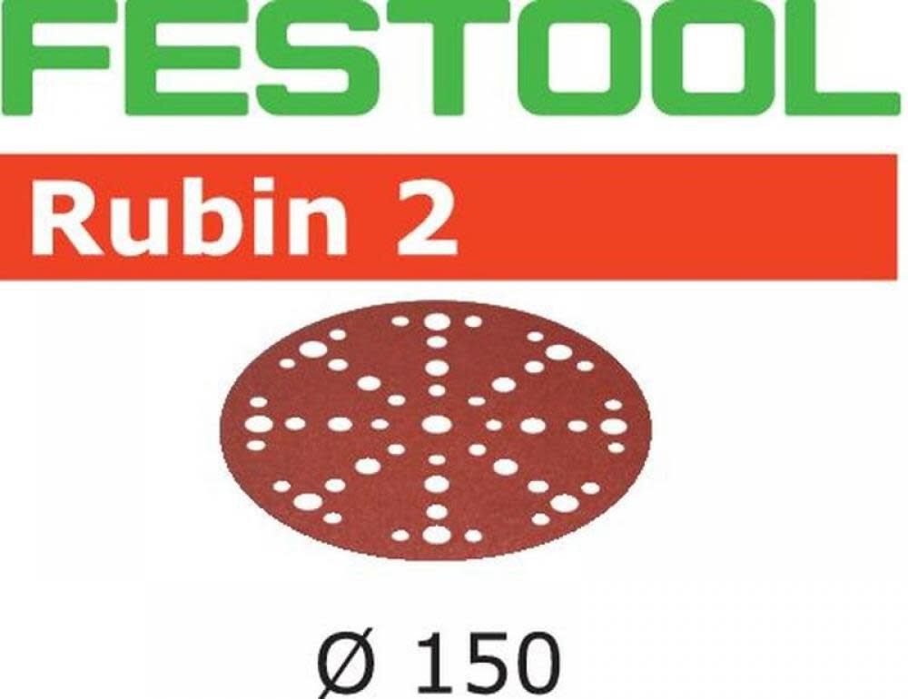 Festool Rubin 2 Sanding Abrasive - STF D150/48 - P40 - 50 pack, large image number 1