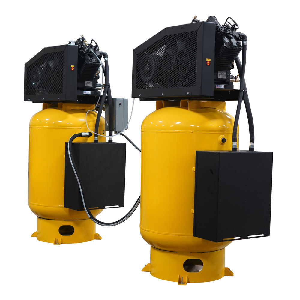 EMAX 208V 10HP 3PH 120 Gallon Alt Vertical Air Compressor with Radiator, large image number 4