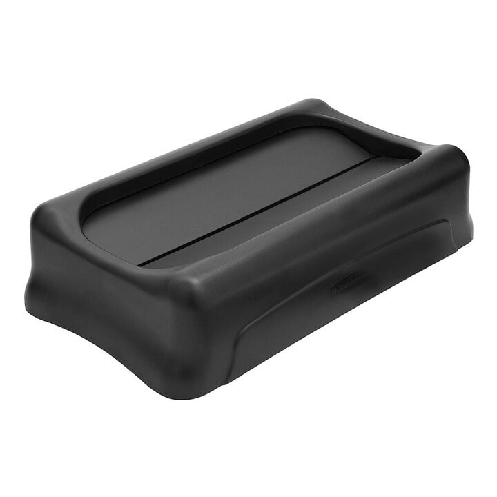 Rubbermaid Slim Jim Swing Lid Black, large image number 4