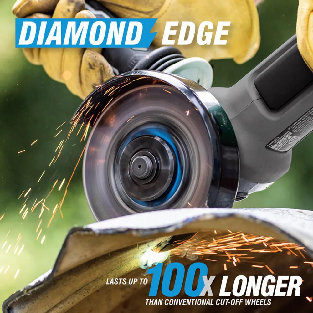 Spyder 4 Inch Diamond Bite Cut-Off Wheel for Steel, Cast Iron, Rebar, Stone, large image number 3