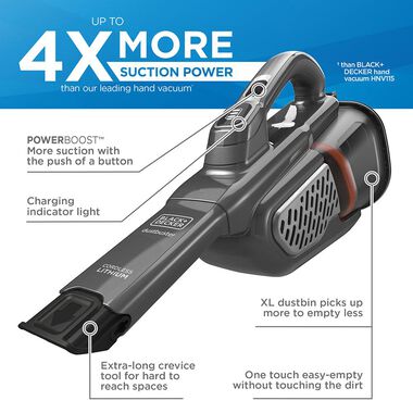 Black + Decker Dustbuster Hand Vacuum, Cordless
