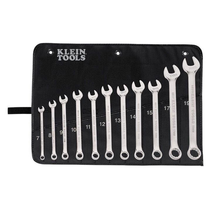 Klein Tools Metric Combo Wrench Set 11 Pc
