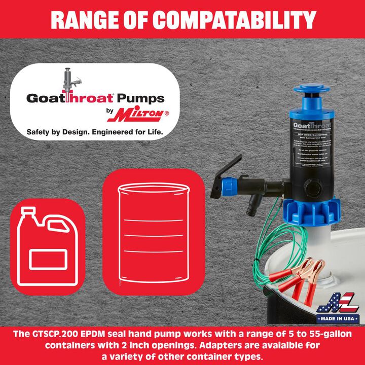 Milton GoatThroat Groundable Santoprene Pump, large image number 6