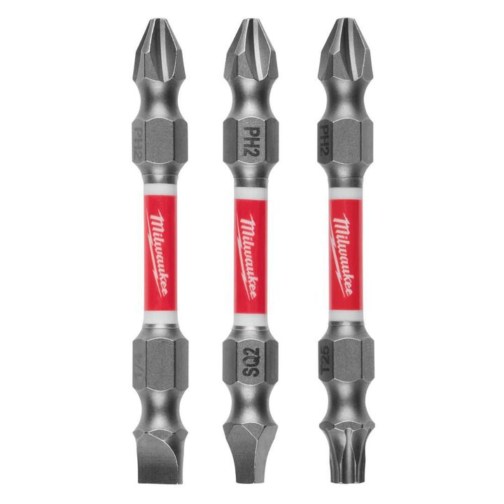 Milwaukee SHOCKWAVE Impact Duty PH2/SQ2/T25 Double Ended Bits 3PC, large image number 7