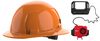 Milwaukee BOLT Orange Full Brim Hard Hat with 6pt Ratcheting Suspension Type 1 Class E & USB Cooling Fan Bundle, small image number 1
