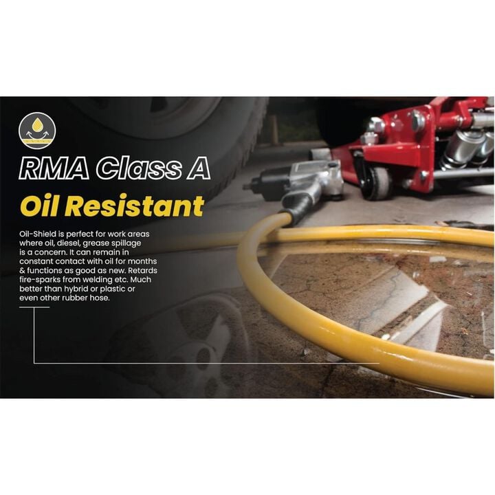 BluBird OilShield Next-Gen 1/2 Inch x 100 Ft. Rubber Air Hose Assembly, large image number 4