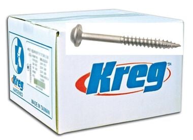 Kreg 1-1/4in #7 Fine WH Zinc Pocket Screw - 5000ct, large image number 1