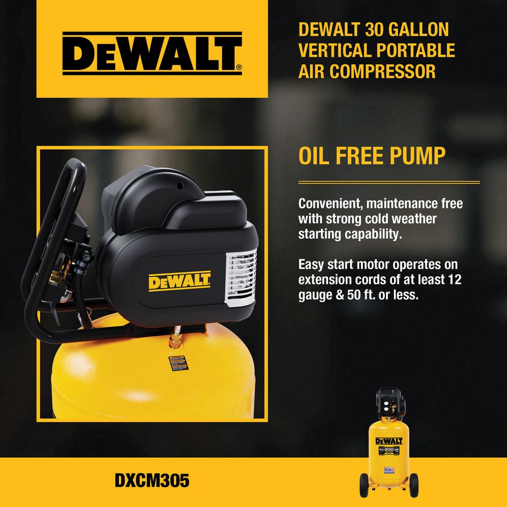 DEWALT 30 Gallon Compressor, large image number 5