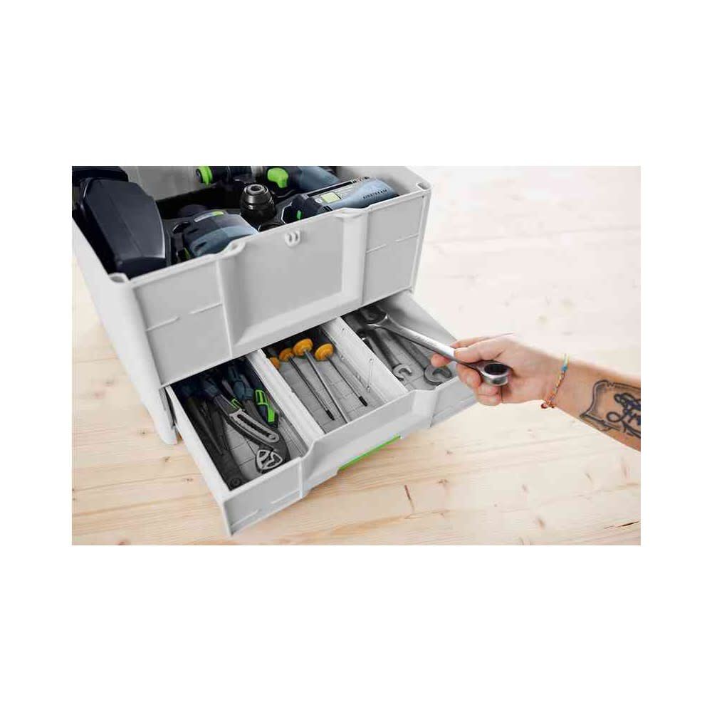 Festool SYS3-COMBI M 337 20 kg 396 mm x 296 mm x 330 mm Height Systainer, large image number 7