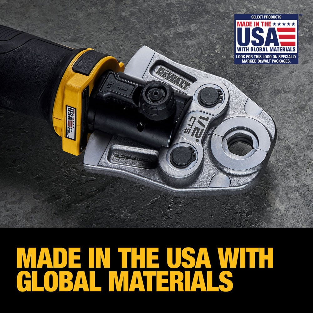 DEWALT 20V 1/2 in to 1-1/4 in Compact Press Tool Kit, large image number 6