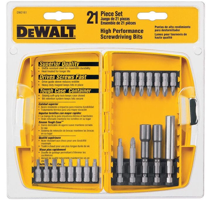DEWALT 21 Piece Screw Driving Set with Tough Case, large image number 0