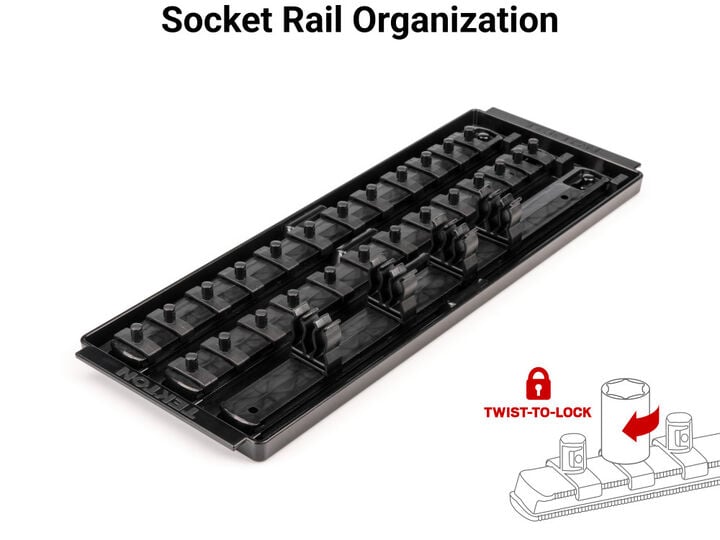 Tekton 1/4 Inch 6 Point Socket and Ratchet Set, 29 Pieces (5/32-9/16 Inch), large image number 5