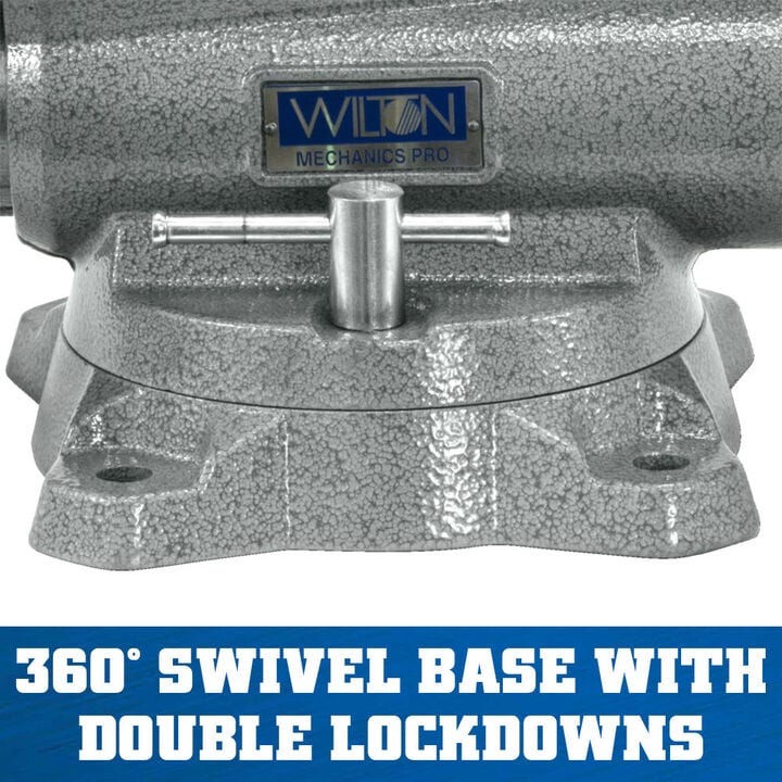 Wilton Mechanics Pro Vise 8 Jaw Width 8-1/2in Jaw Opening 360 Swivel Base, large image number 1
