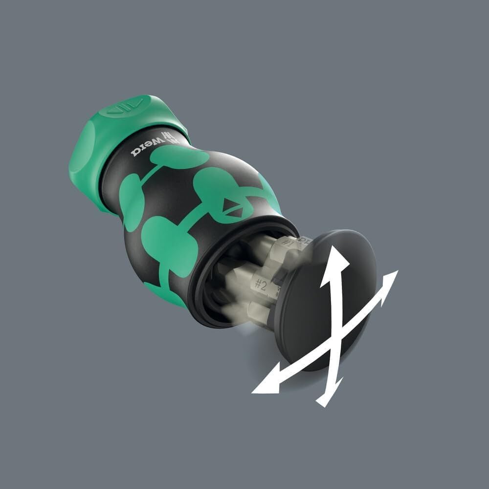 Wera Tools Kompakt Stubby Magazine RA4 Kraftform Screwdriver Bit Set, 6 Pieces, large image number 7