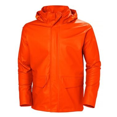 Helly Hansen PU Gale Waterproof Rain Jacket Dark Orange Small