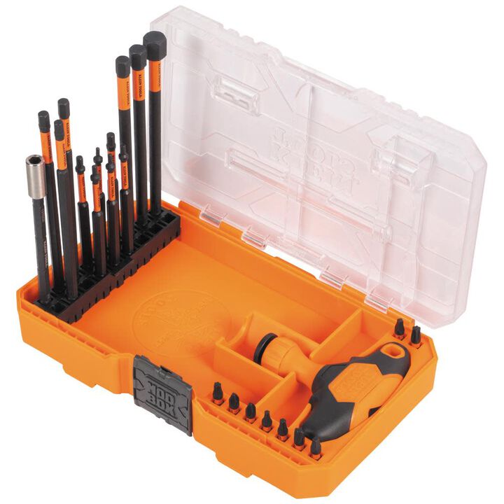 Klein Tools Impact-Rated Interchangeable Ratcheting T-Handle Set, 23 Pieces, large image number 9