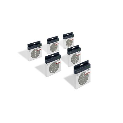 Granat Abrasive Sanding Disc Starter Set, 6 Inch, P60/P80/P120/P180/P220/P320 Grit