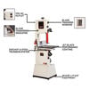 JET Black 14 Inch SFX Band Saw, 1.75HP, 1PH, 115/230V, small image number 2