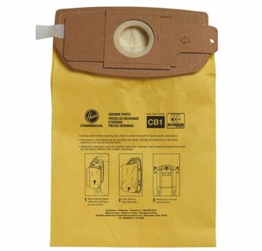 Hoover Commercial Vacuum Type CB1A Allergen Bags for HushTone CH4006 and CH93406 Back Pack Vacuum Cleaners Pack of 10