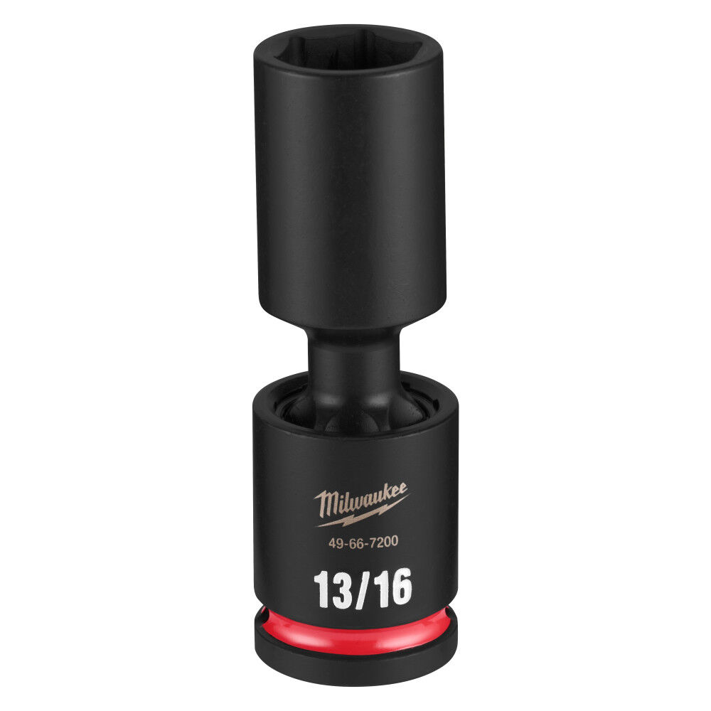 Milwaukee SHOCKWAVE Impact Duty 1/2 Inch Drive 13/16 Inch Deep Swivel Socket - 49-66-7200