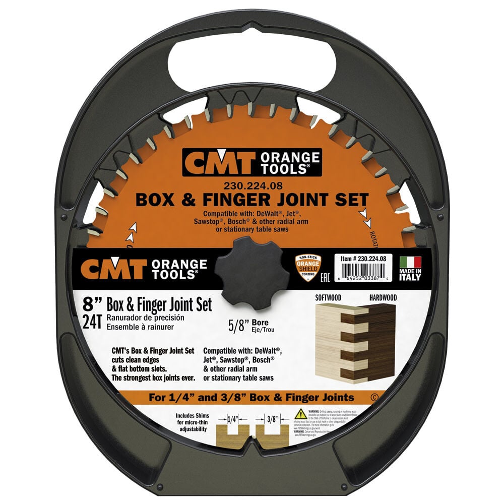 CMT 8 Inch 24 Tooth Carbide Box and Finger Joint Set, large image number 4