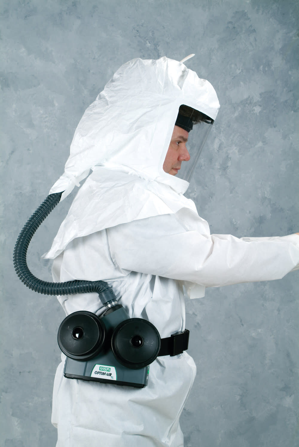 MSA Safety Works Tychem Hood Single Bib White Threaded 20pk, large image number 2