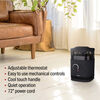 VisionAir 10 In. 750/1500W 5118 Btu 161 Sq-Ft. 360 degree Ceramic Heater, small image number 4