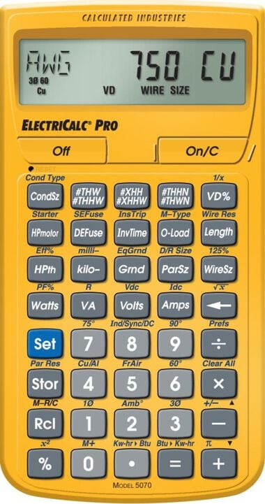 Calculated Industries ElectriCalc Pro Electrical Code Calculator, large image number 9