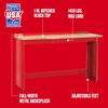 CRAFTSMAN 6 Ft. Wide Workbench With Butcher Block Top (Red), small image number 2