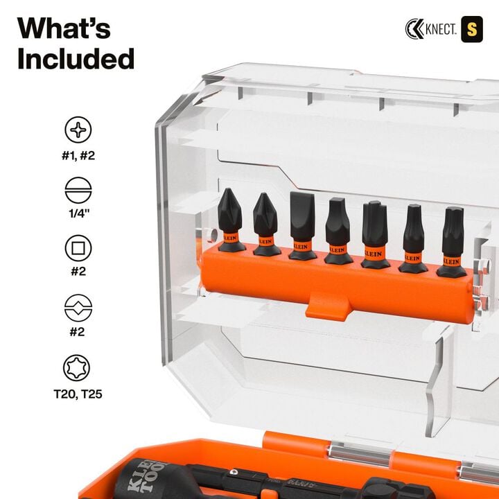Klein Tools KNECT Pass-Through and Flip Socket Starter Set SAE 23 Pieces, large image number 3