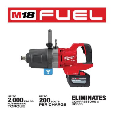 Milwaukee M18 FUEL 1 in. D-Handle High Torque Impact Wrench with ONE-KEY Kit, large image number 2