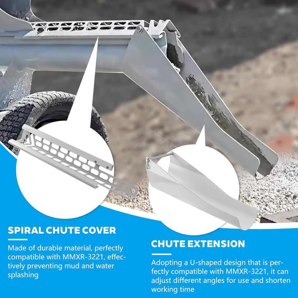 Mud Mixer 18 Inch Steel Chute Extension, large image number 4
