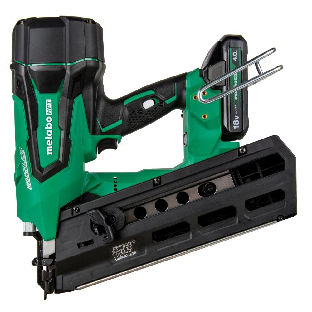Metabo HPT 18V Cordless 21 Deg Framing Nailer with 4Ah Battery Fuel