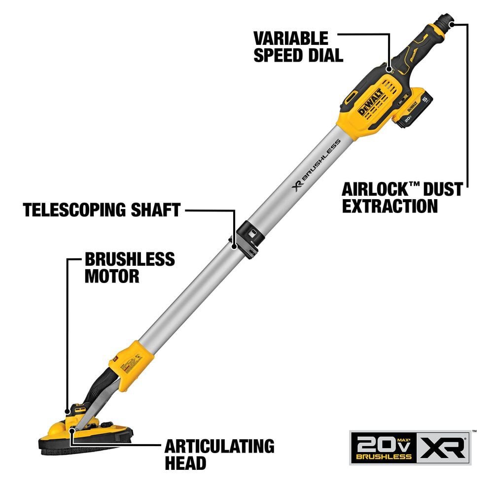 DEWALT 20V Max Cordless Drywall Sander Kit, large image number 3