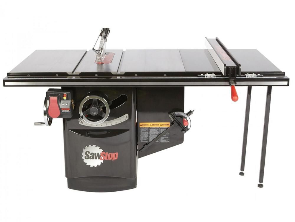 Sawstop 10 Inch 230V 3HP 1 Phase Cabinet Saw with 36 Inch T-Glide Rip Fence, large image number 1