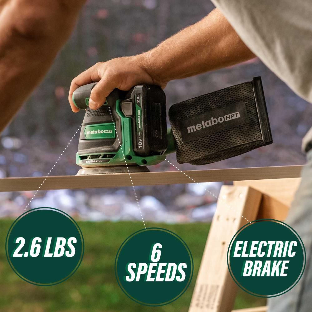 Metabo HPT 18V Random Orbit Sander (Bare Tool), large image number 2