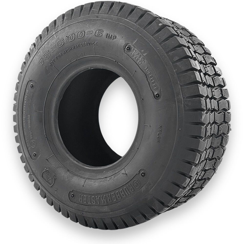 Rubbermaster 15x600-6 4P Turf Tire - Tire Only, large image number 2