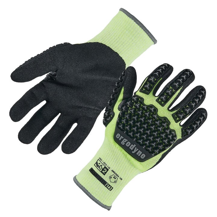 Ergodyne 7142 Coated A4 Cut-Resistant Impact Gloves Large Lime