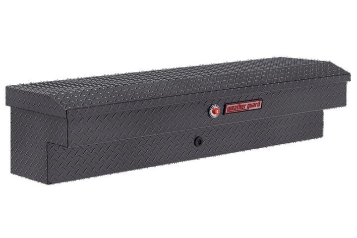 Weather Guard 56in Lo-Side Truck Tool Box Aluminum Gunmetal Gray, large image number 0