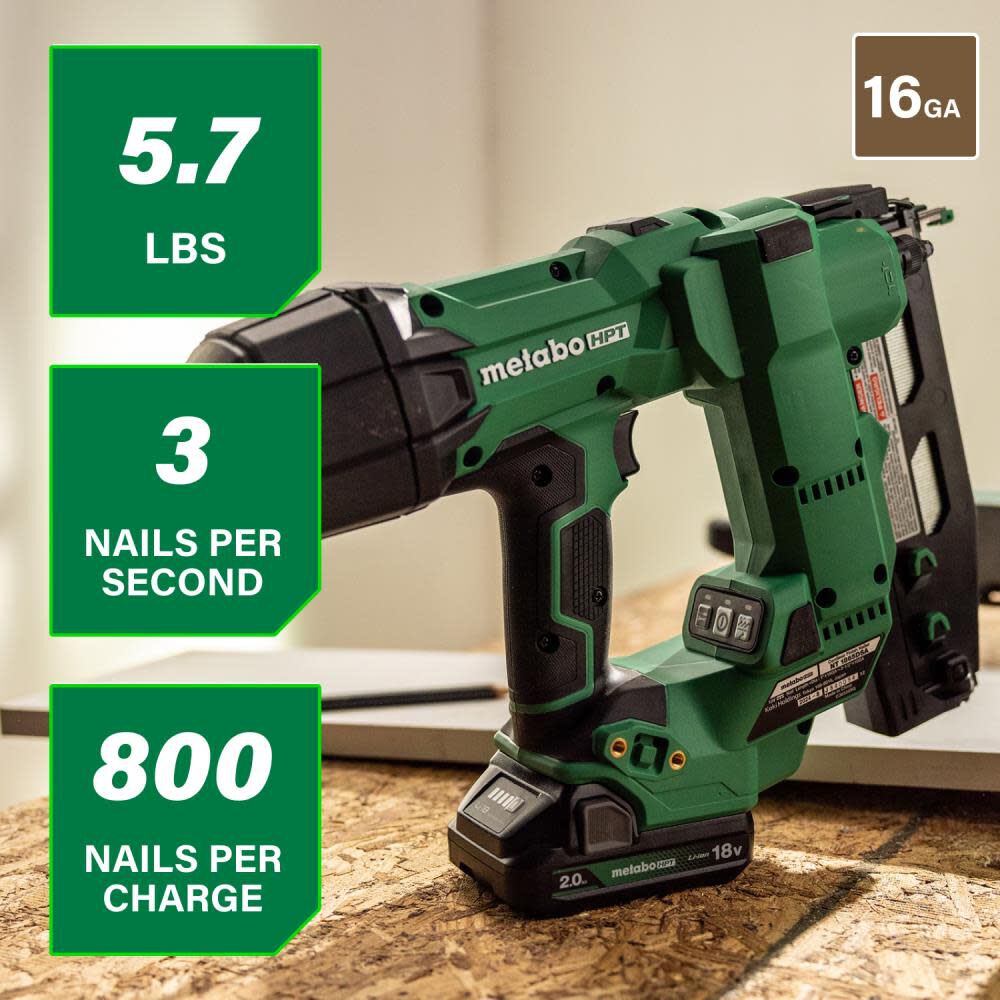 Metabo HPT 18V MultiVolt Brushless 16-Gauge Straight Finish