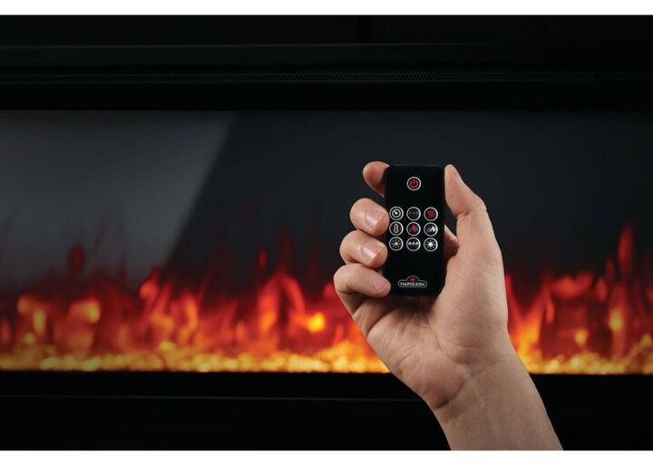 Napoleon Entice 42 Inch Black Single-Sided Wall-Hanging Electric Fireplace, large image number 13