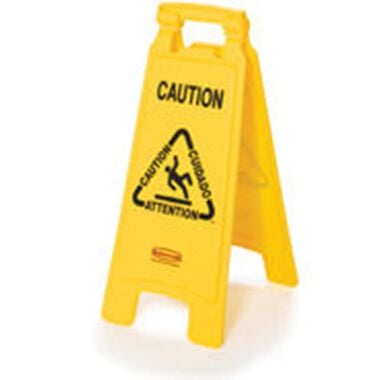 Rubbermaid Caution Floor Sign, large image number 0