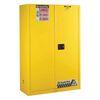 Justrite 45 Gallon Yellow Self Close Flammable Cabinet, small image number 1