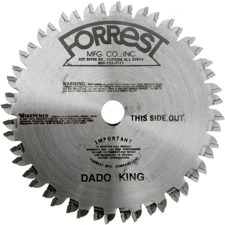 Forrest 6in 24/4 TPI Dado King Saw Blade Set 2pk, large image number 1