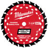 Milwaukee 7-1/4 Inch 24T NITRUS Carbide Framing and Demolition Circular Saw Blade, small image number 1